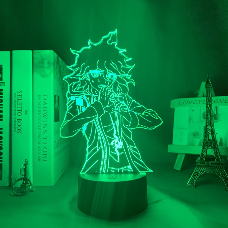 Danganronpa V3 Nagito Komaeda Led Night Light Lamp for Bedroom Decor Kids Gift Danganronpa V3 Acrylic Neon Lamp Nagito Komaeda