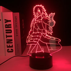 Anime Figure Madara 3D LED Night Light Home Decor Children's Festival Birthday gifts USB Link Charging 7 Color Changes With Remote Control Neon Lamp