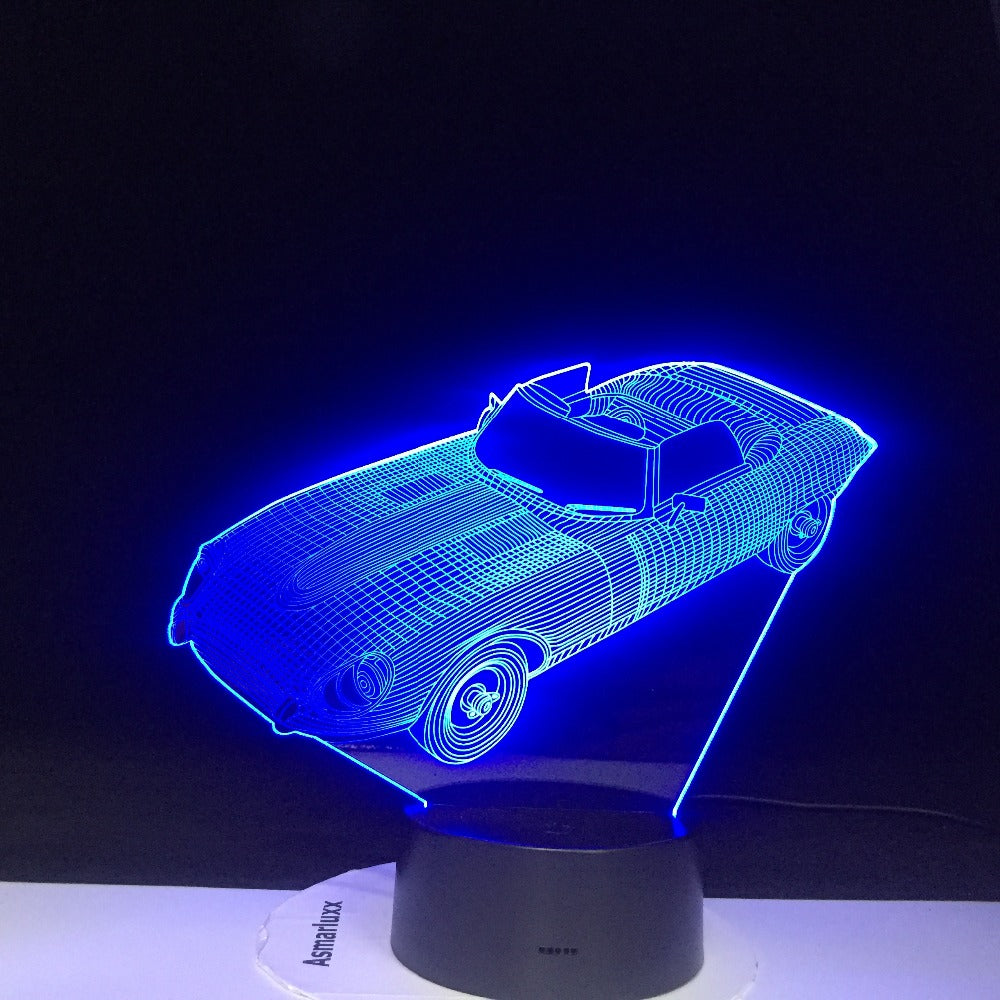 Colors Change Home Decor Light Fixture 3D LED Car Shape Light USB Luminarias Vehicle Night Light Baby Sleep Desk Lamp 1466
