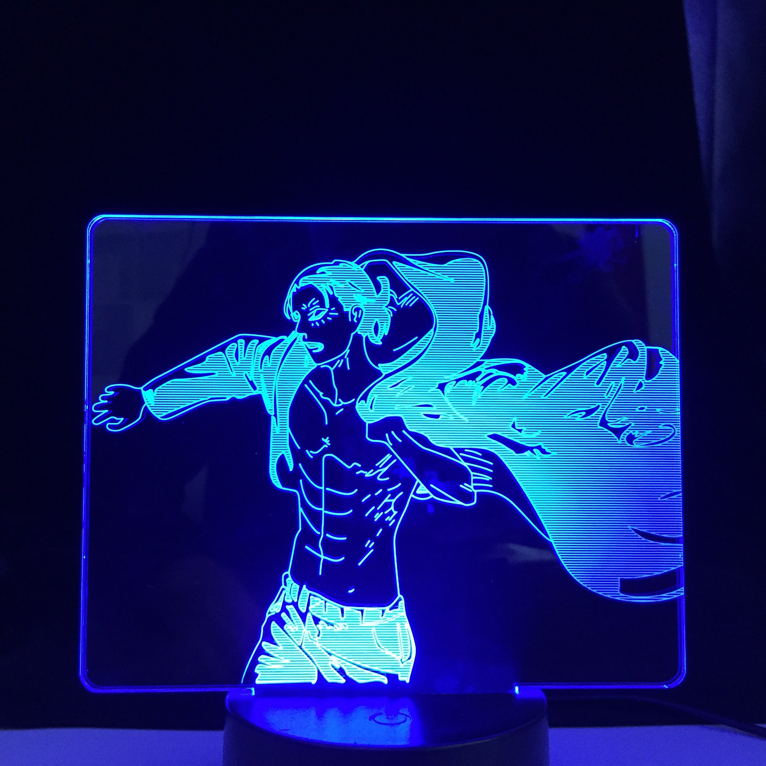 Attack on Titan Table Lamp for Bedroom Decor Birthday Gift Manga Attack on Titan Anime 3d Light LED Night Light Lamp Dropship 1 order