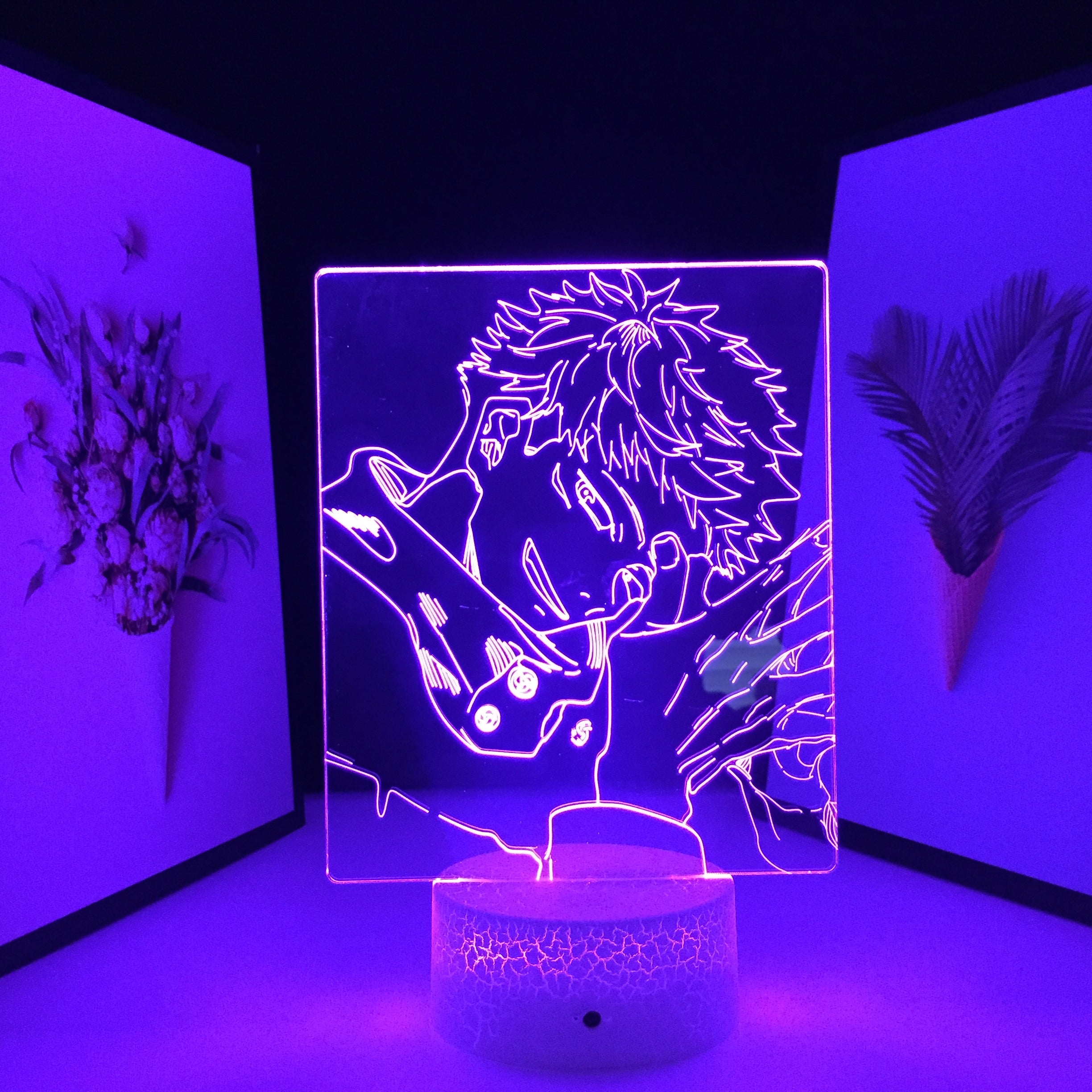 Jujutsu Kaisen Series Anime Figure Night Light Bedroom Decoration Night Light Acrylic Manga Table Lamp 3D LED Light