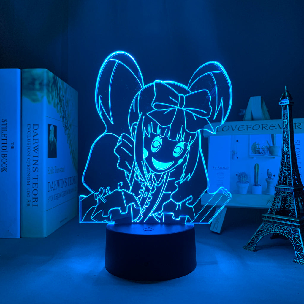 3D LED Lamp Anime Figure High Rise Invasion Enis Bedroom Desk Decoration Small Night Light for Children's Festival Birthday Gifts Neon Lights With Remote
