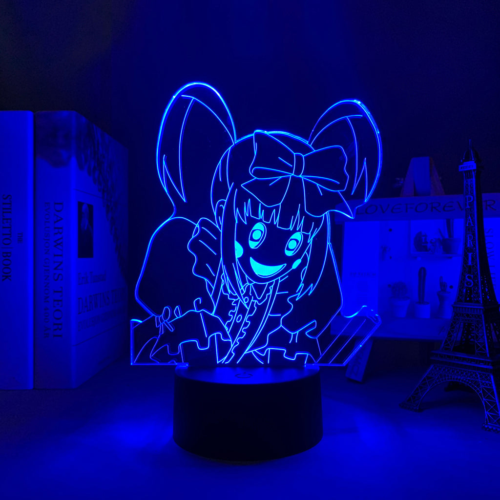 3D LED Lamp Anime Figure High Rise Invasion Enis Bedroom Desk Decoration Small Night Light for Children's Festival Birthday Gifts Neon Lights With Remote