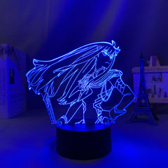 3D LED Lamp Kill La Kill Satsuki  Anime Figure Bedroom Desk Decoration Small Night Light for Children's Festival Birthday Gifts