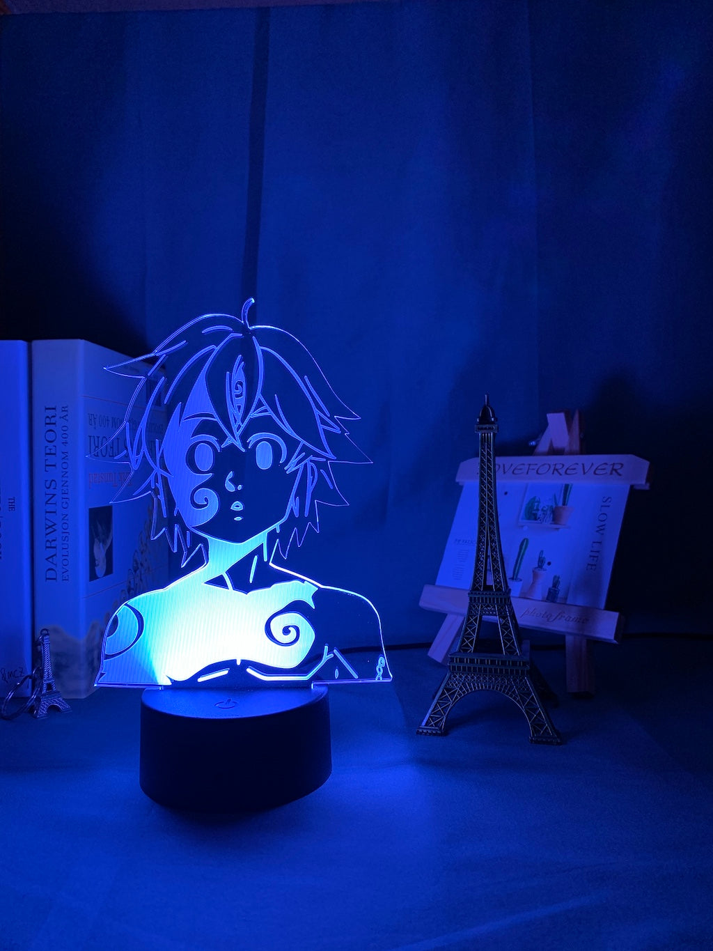 Acrylic Night Light Lamp Manga The Seven Deadly Sins Gadget for Home Room Decorative Light Meliodas Figure Kids Table Lamp Gift