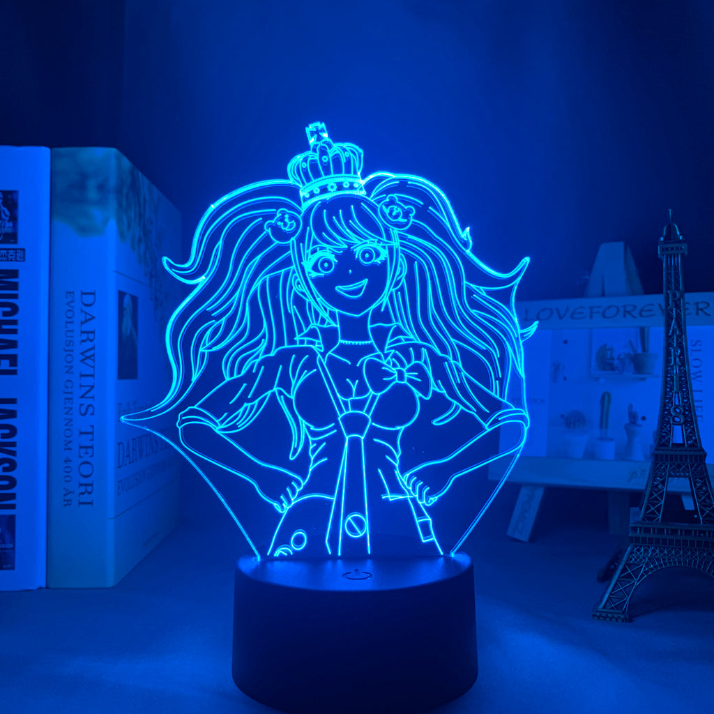 Danganronpa Led Night Light Junko Enoshima Lamp for Room Decor Kids Child Gift Danganronpa Acrylic Table 3d Lamp Junko Enoshima