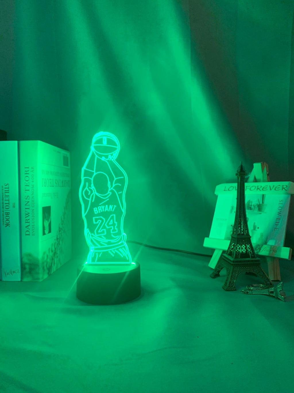 Led Night Light Kobe Jump Shoot Figure Back View Bedroom Decor Nightlight Desk 3d Lamp Dropshipping Kobe Bryant Memorial Gifts
