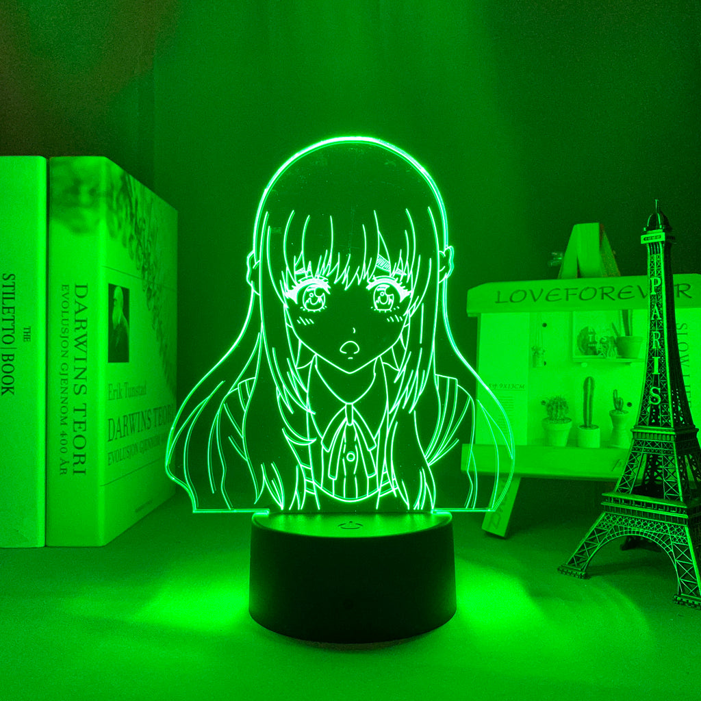High Rise Invasion Kuon Shinzaki 3D LED Lamp Anime Figure Bedroom Desk Decoration Small Night Light for Children's Festival Birthday Gifts Neon Lights With Remote