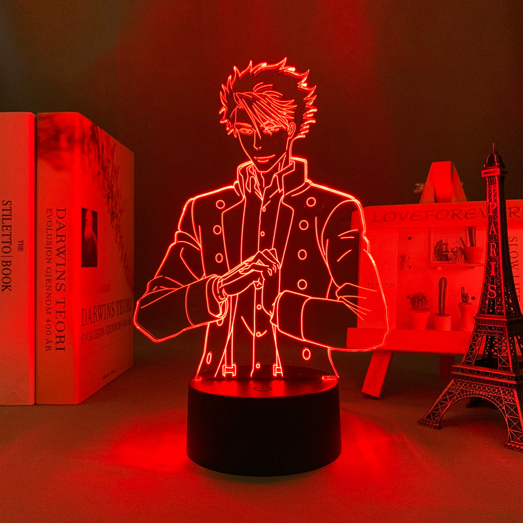 3D LED Lamp Anime Figure  Bedroom Desk Decoration Small Night Light for Children's Festival Birthday Gifts Moriarty The Patriot Sebastian Moran