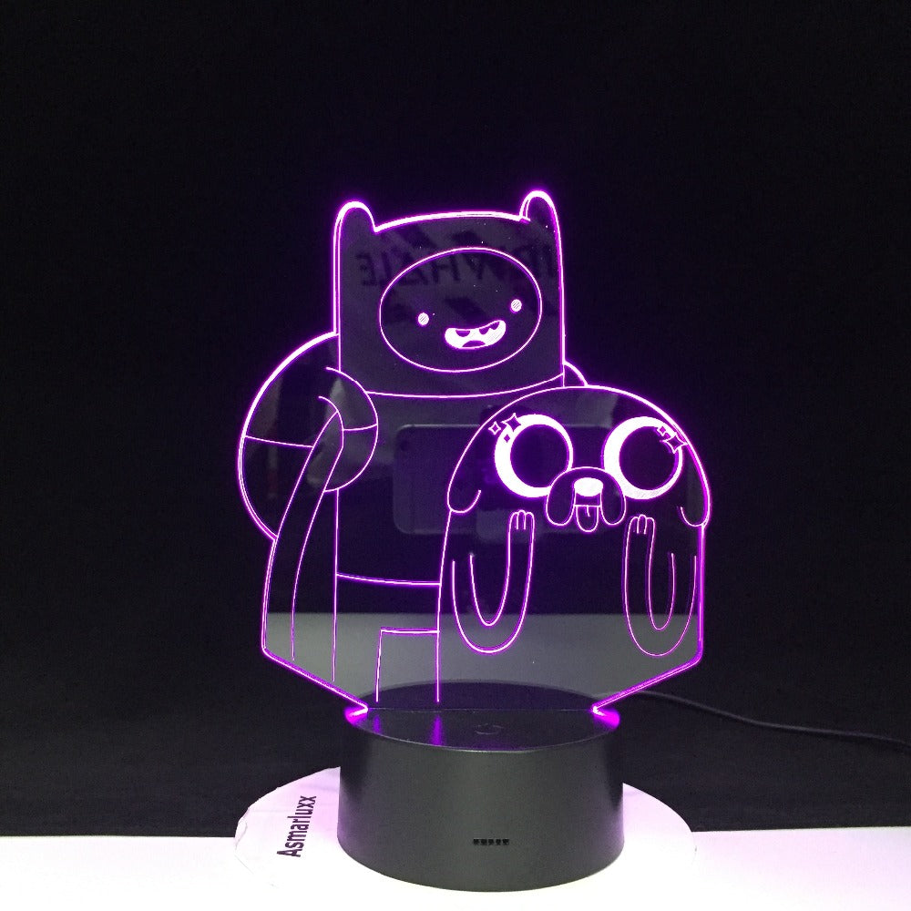 Cartoon Table Desk Lamp Children Night 3D LED Night Light Lampara Change Bedroom Xmas Gift Home Decoration Kids Dropshipping