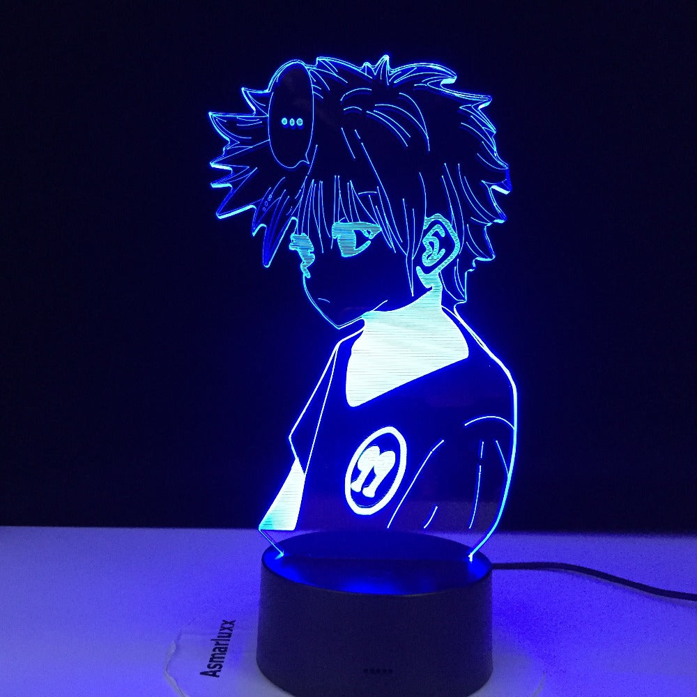 Anime Hunter X Hunter Killua Zoldyck Figure Led Night Light Nightlight Color Changing Usb Battery Table 3d Lamp Gift for Kids