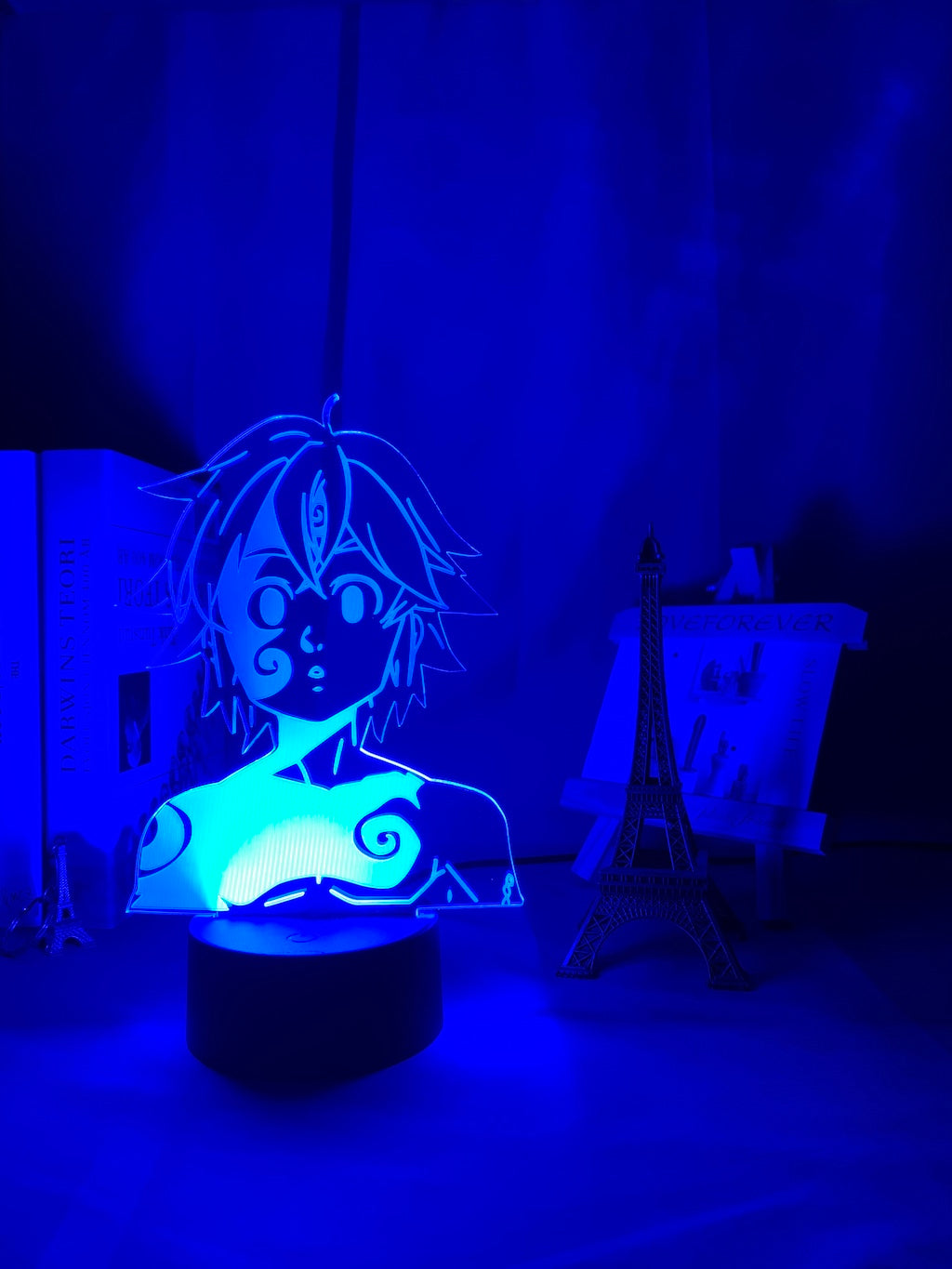 Acrylic Night Light Lamp Manga The Seven Deadly Sins Gadget for Home Room Decorative Light Meliodas Figure Kids Table Lamp Gift