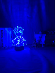 Acrylic Led Night Light Anime Haikyuu Shoyo Hinata Figure for Kids Bedroom Decor Nightlight Cool Manga Gadget Child Table Lamp
