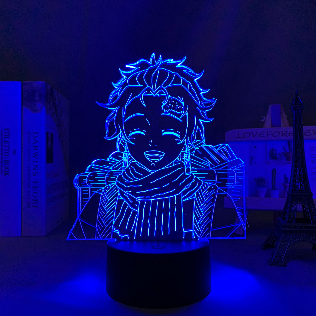 3D LED Lamp Anime  Demon Slayer Tanjiro Kamado Small Night Light for Kids  Home Bedroom Desk Decoration USB Charging