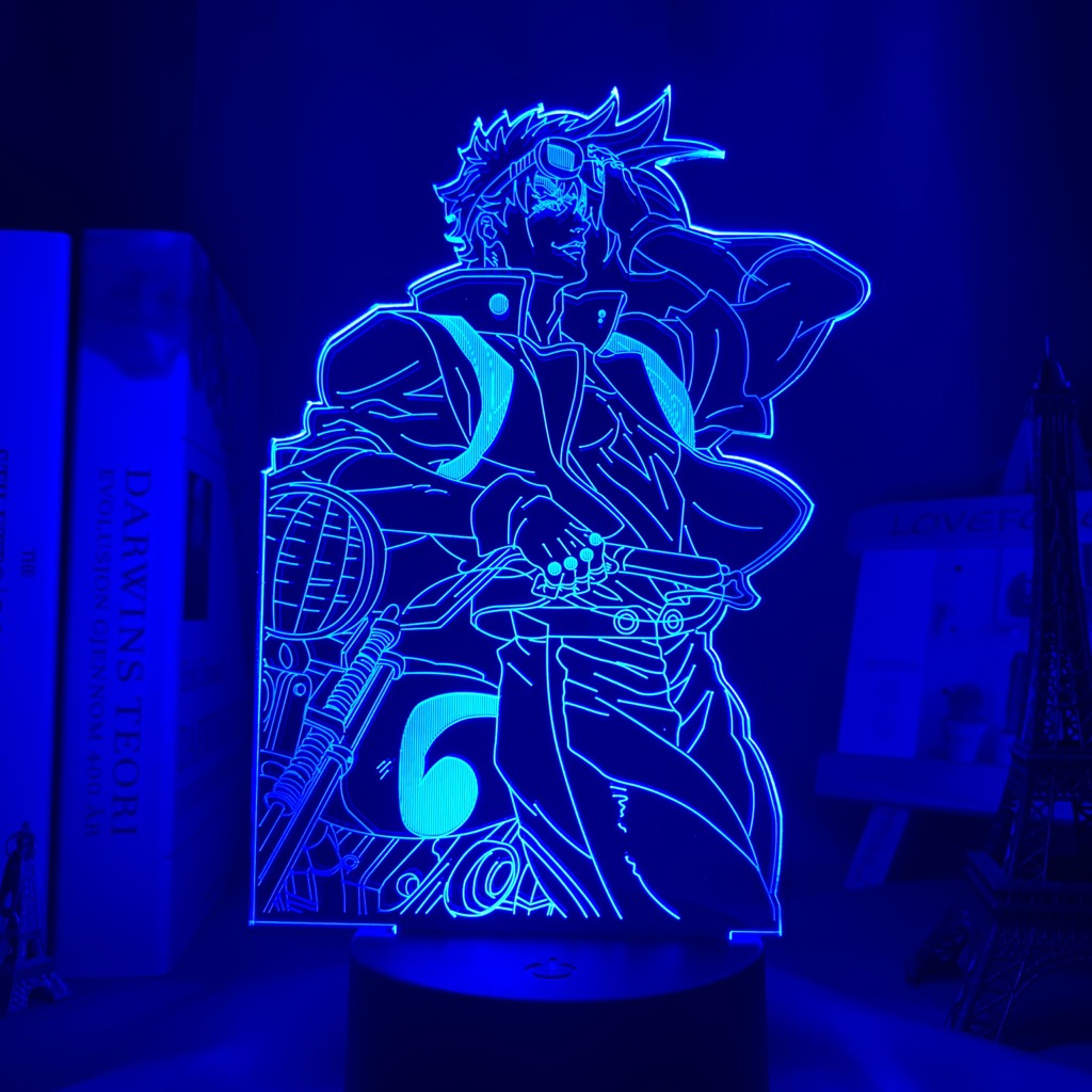 Anime 3d Lamp JoJo Bizarre Adventure figure for Bedroom Decor Light Birthday Gift Manga Jojo Led Night Light Joseph Joestar