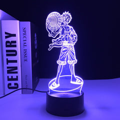 Monkey Luffy Anime Figure 3D Night Light for  Children's Festival Birthday Gifts  USB Link Charging Neon Lamp