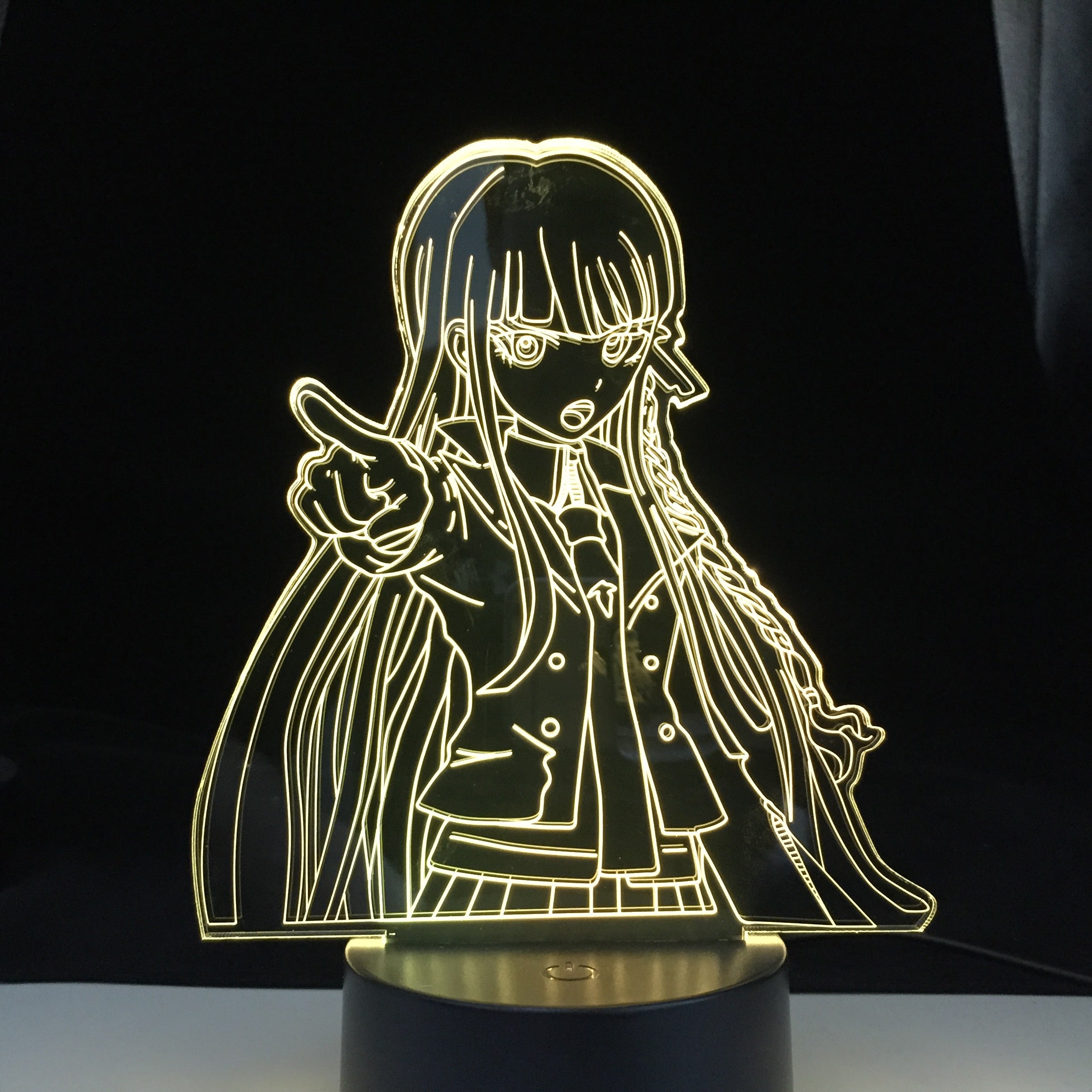 Danganronpa Junko Enoshima Led Night Light Lamp for Room Decor Kids Child Gift Danganronpa Acrylic Desk Lamp Junko Enoshima
