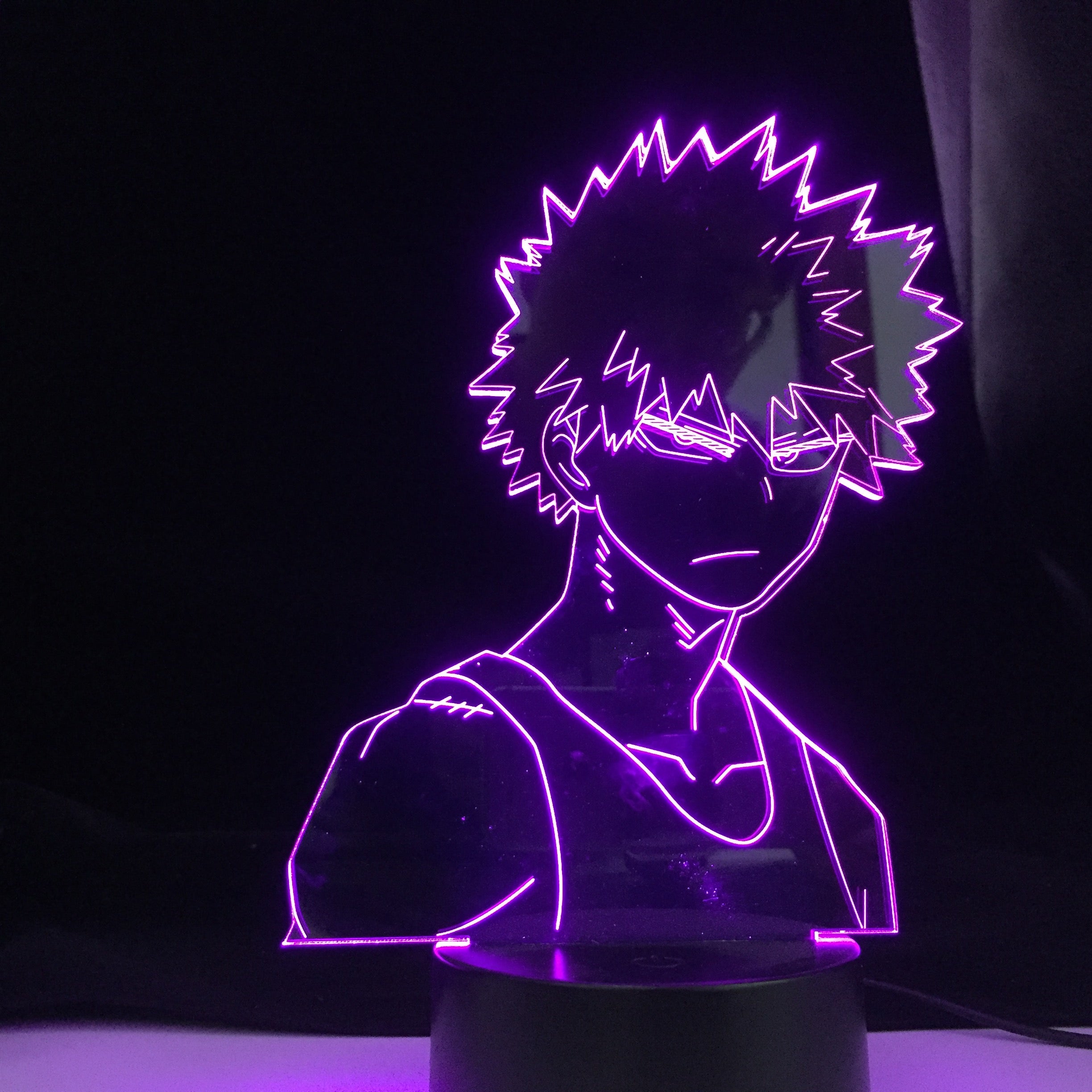 My Hero Academia Katsuki Bakugo Light Anime 3d Led Night Lamp Bakugo My Hero Academia for Room Decor Birthday Gift Manga Gadget
