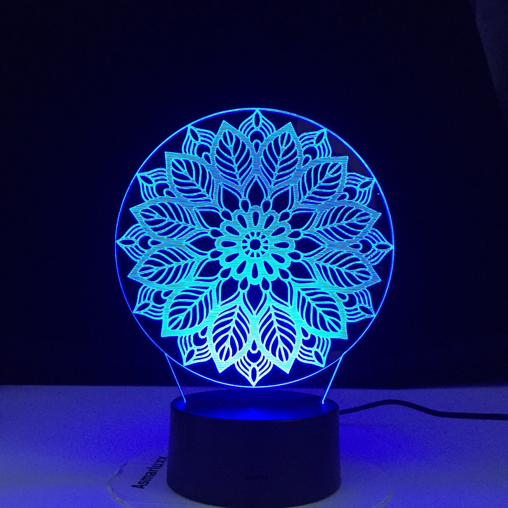 Artistic Modeling Abstract 3d Lamp 7 Color Led Night Lamps For Kids Touch Led Usb Table Lampara Lampe Baby Sleeping Nightlight