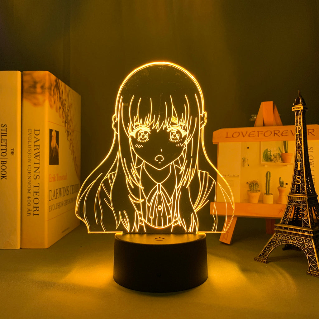 High Rise Invasion Kuon Shinzaki 3D LED Lamp Anime Figure Bedroom Desk Decoration Small Night Light for Children's Festival Birthday Gifts Neon Lights With Remote
