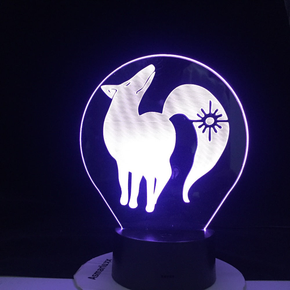 BAN FOX GREED 3d LED ANIME LAMP (THE SEVEN DEADLY SINS) Manga Gift Anime 3d Lamp Night Light Lamp Otaku Gift Fast Dropshipping