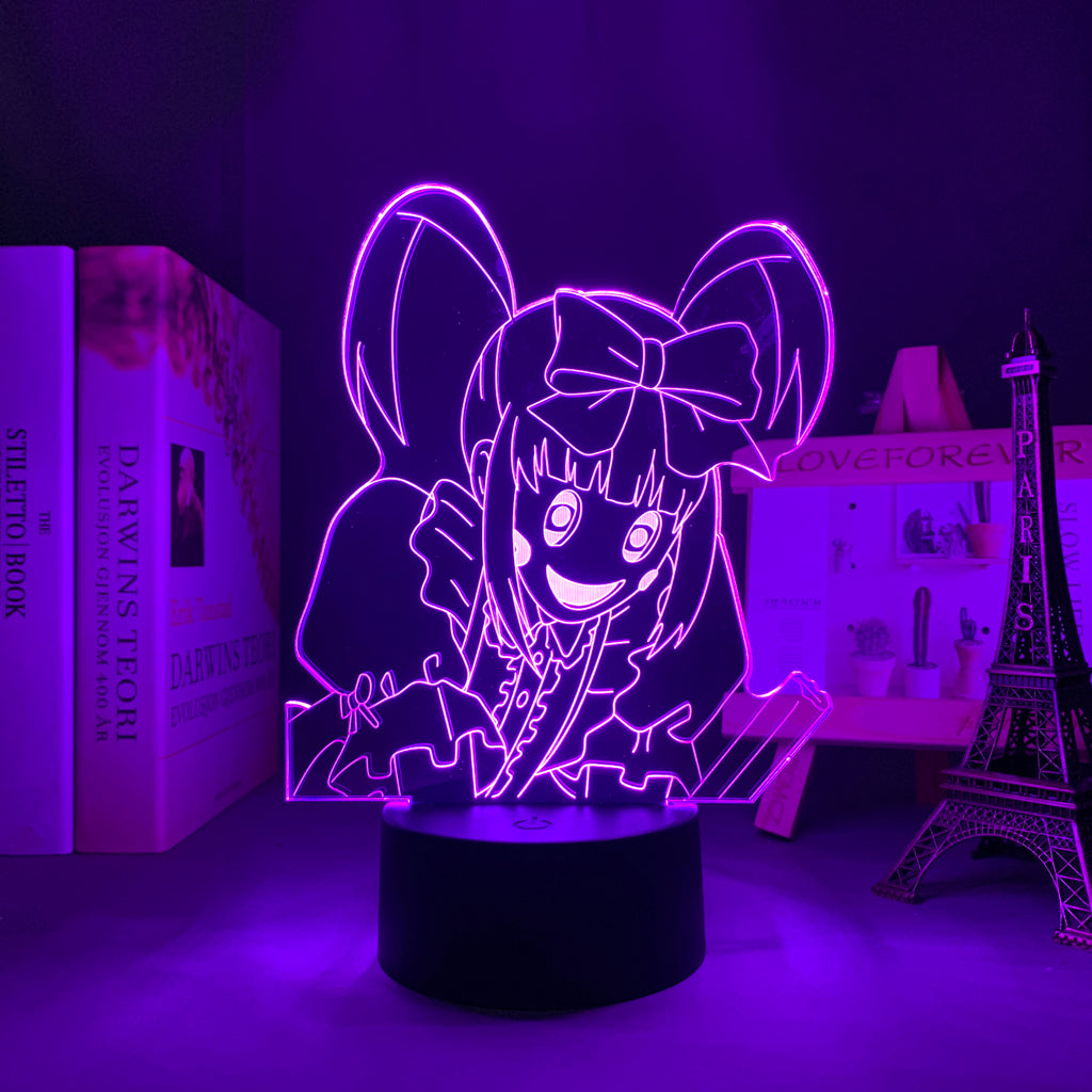 3D LED Lamp Anime Figure High Rise Invasion Enis Bedroom Desk Decoration Small Night Light for Children's Festival Birthday Gifts Neon Lights With Remote