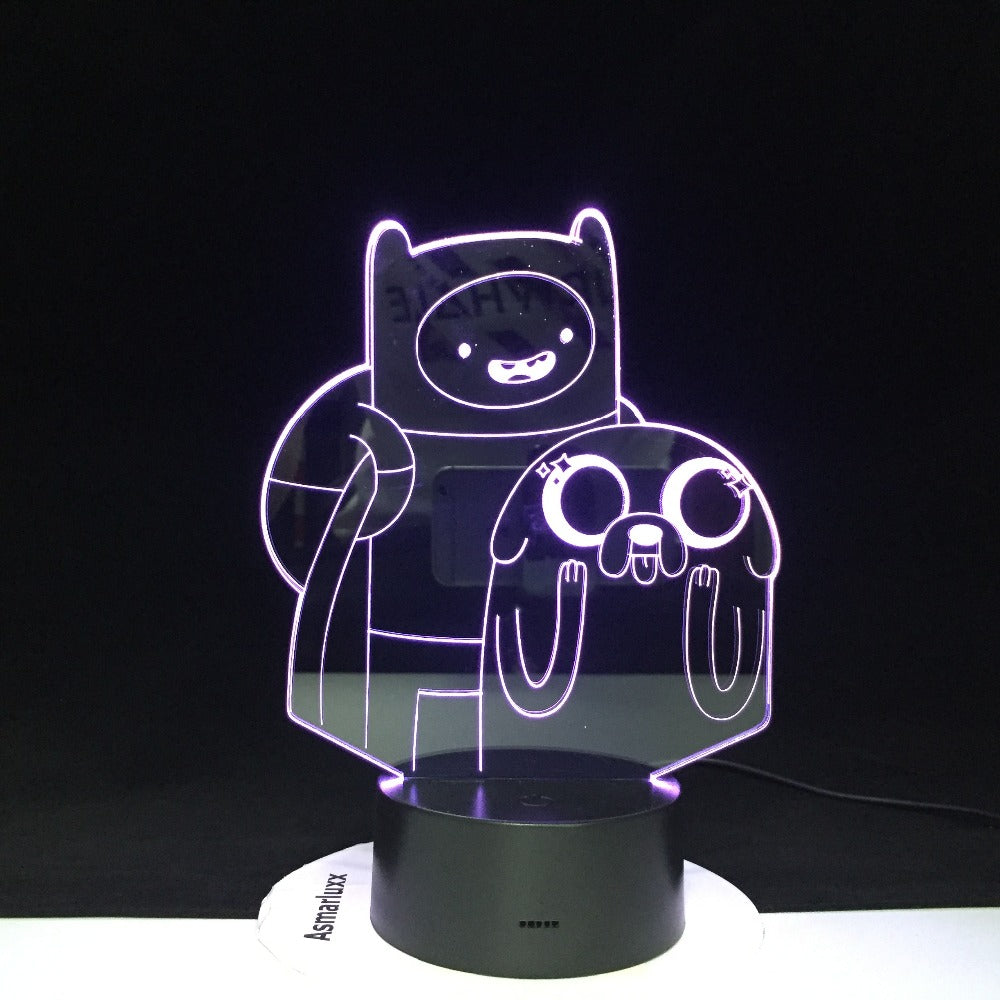 Cartoon Table Desk Lamp Children Night 3D LED Night Light Lampara Change Bedroom Xmas Gift Home Decoration Kids Dropshipping