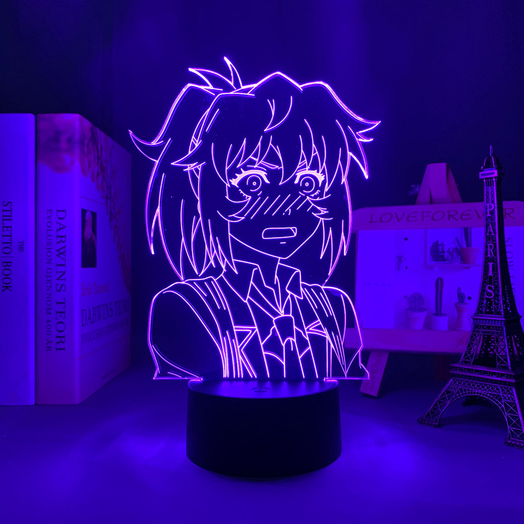 High Rise Invasion Nise Mayuko 3D LED Lamp Anime Figure Bedroom Desk Decoration Small Night Light for Children's Festival Birthday Gifts Neon Lights With Remote