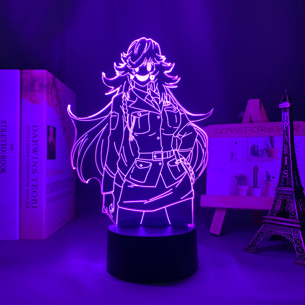 3D LED Lamp Anime Figure High Rise Invasion Nishi Yayoi Bedroom Desk Decoration Small Night Light for Children's Festival Birthday Gifts Neon Lights With Remote