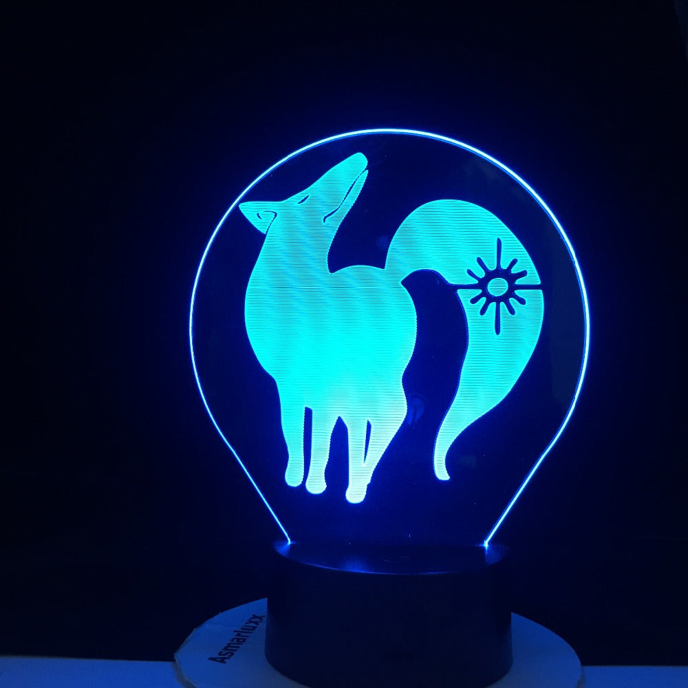 BAN FOX GREED 3d LED ANIME LAMP (THE SEVEN DEADLY SINS) Manga Gift Anime 3d Lamp Night Light Lamp Otaku Gift Fast Dropshipping