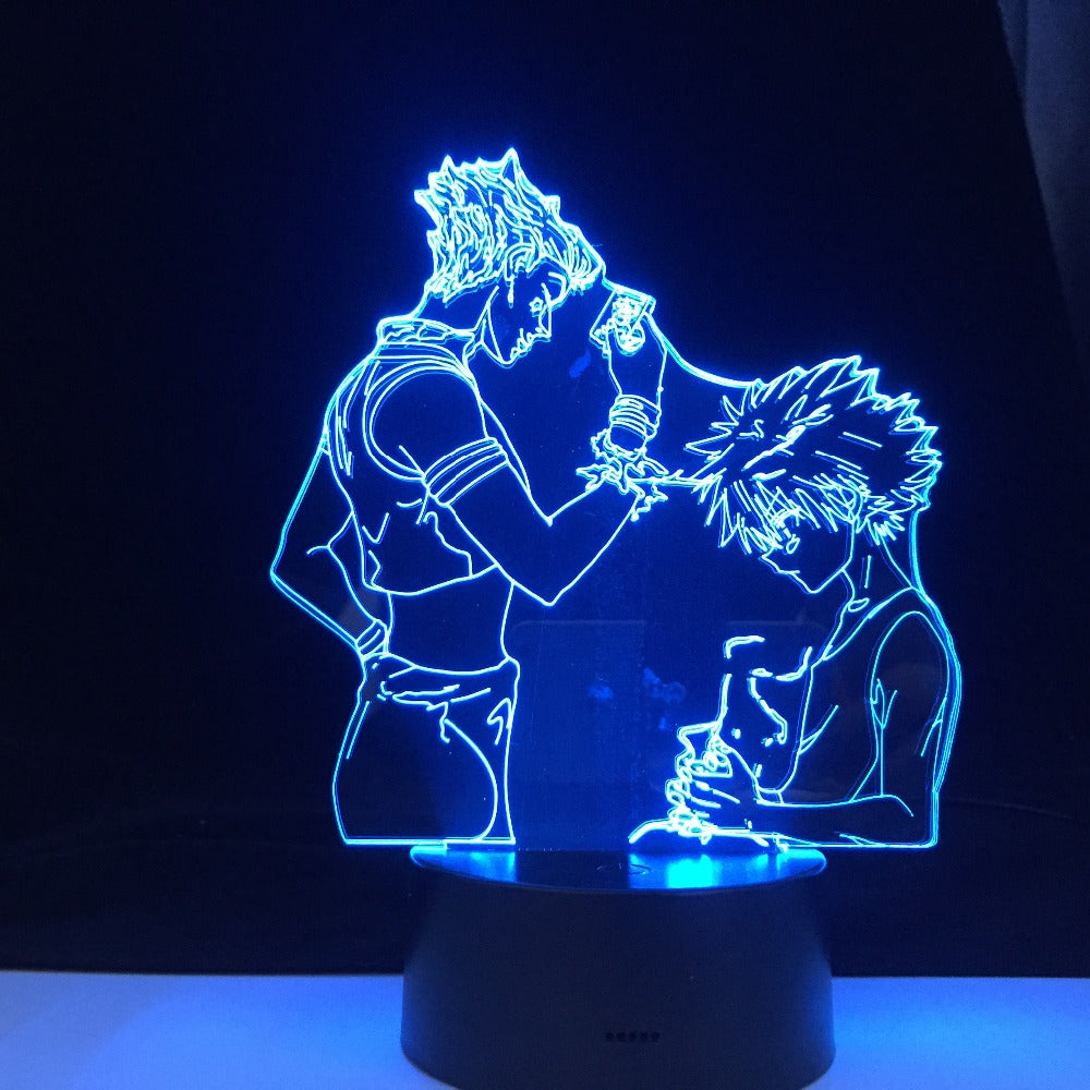 DABI Adult and Child MY HERO ACADEMIA LED ANIME LAMP 3D Nightlights My Hero Academia 3D Visual Night Light Table Lamp