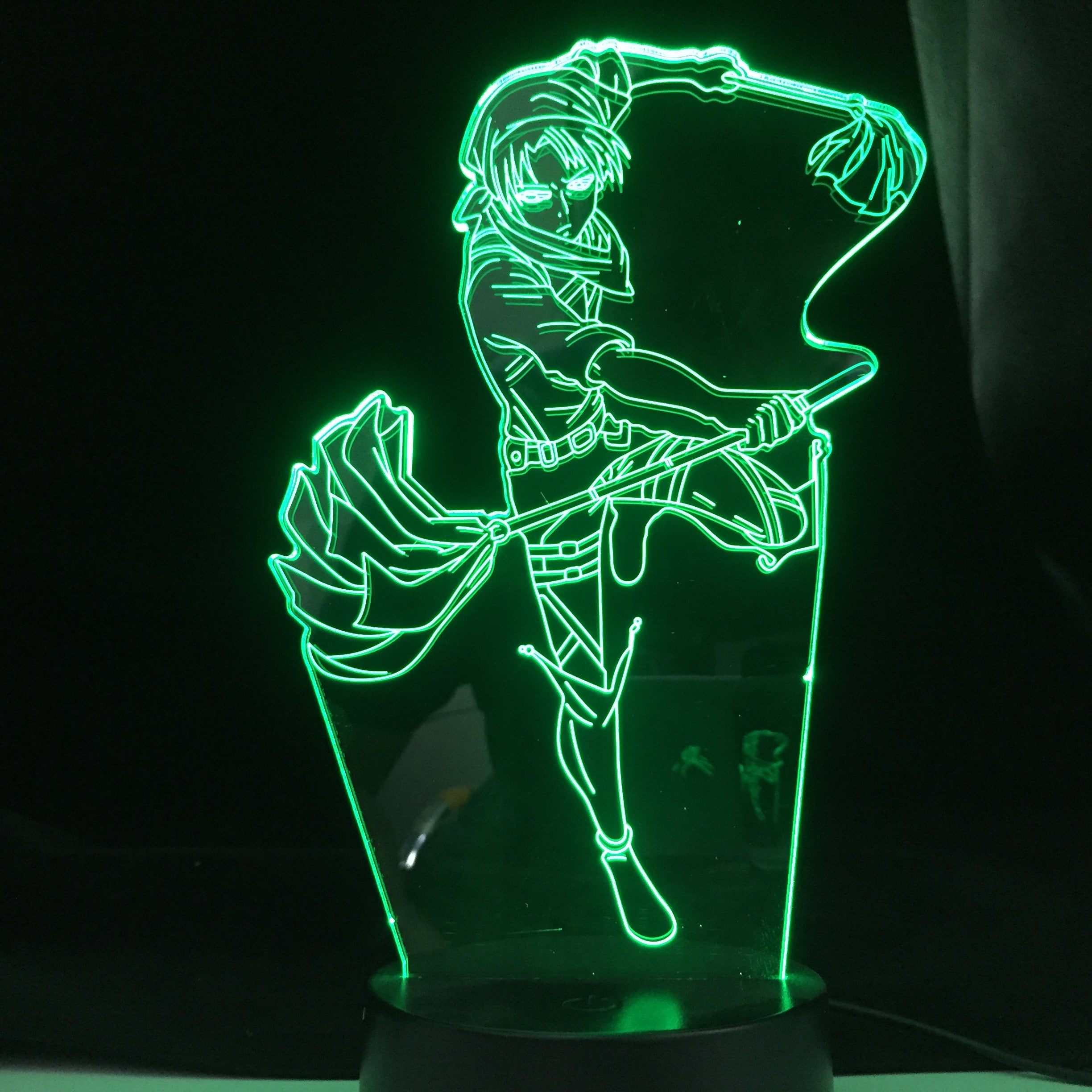 Levi Ackerman Acrylic 3d Lamp Attack on Titan for Home Room Decor Light Child Gift Levi Ackerman LED Night Light Anime