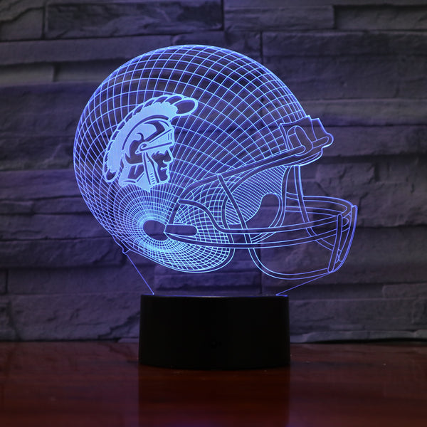 Football Helmet 3D Illusion LED Lamp – Greek Fanatics, LLC