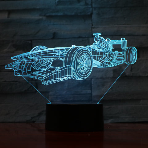 Fast Car - 3D Optical Illusion LED Lamp Hologram