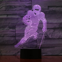 American football 1 - 3D Optical Illusion LED Lamp Hologram