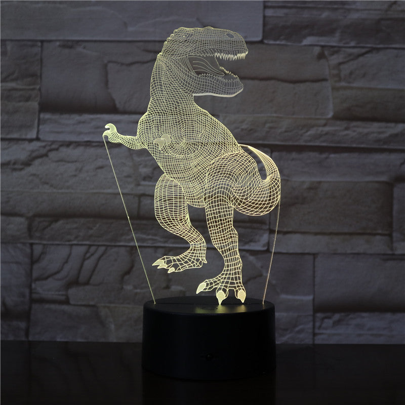 Dinosaur 3D Light 7 Color Led Night Lamps For Kids Touch Led Usb Table Lampara Lamp Baby Sleeping light Office Light AW-2772