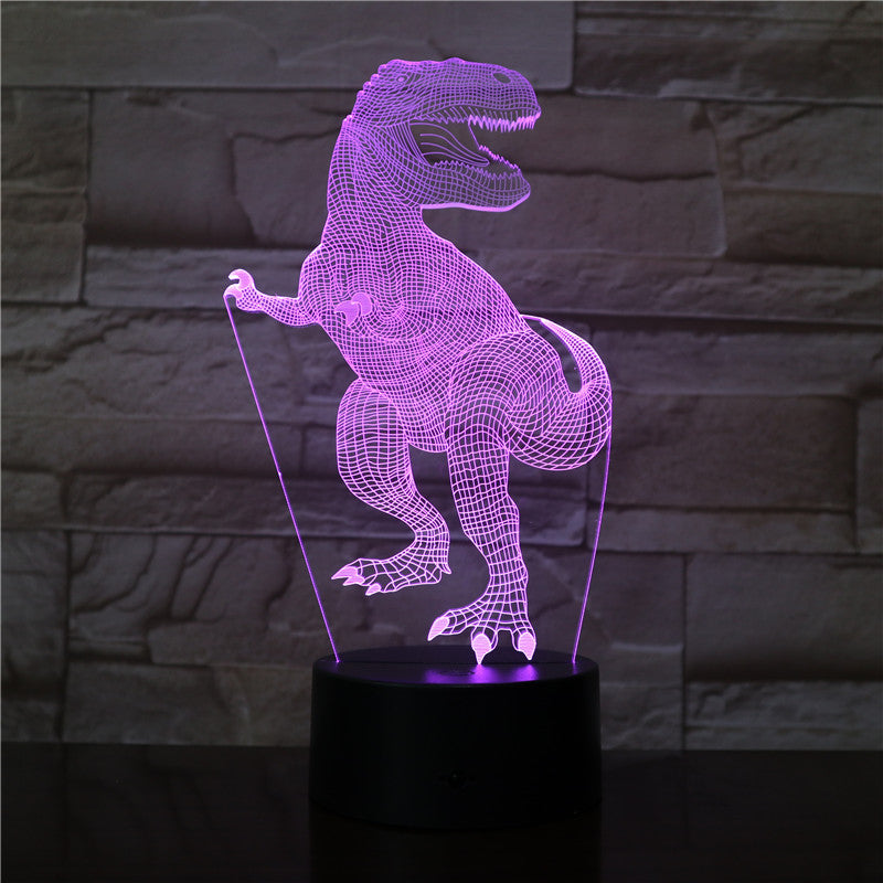 Dinosaur 3D Light 7 Color Led Night Lamps For Kids Touch Led Usb Table Lampara Lamp Baby Sleeping light Office Light AW-2772