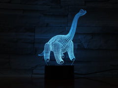 Barosaurus - 3D Optical Illusion LED Lamp Hologram