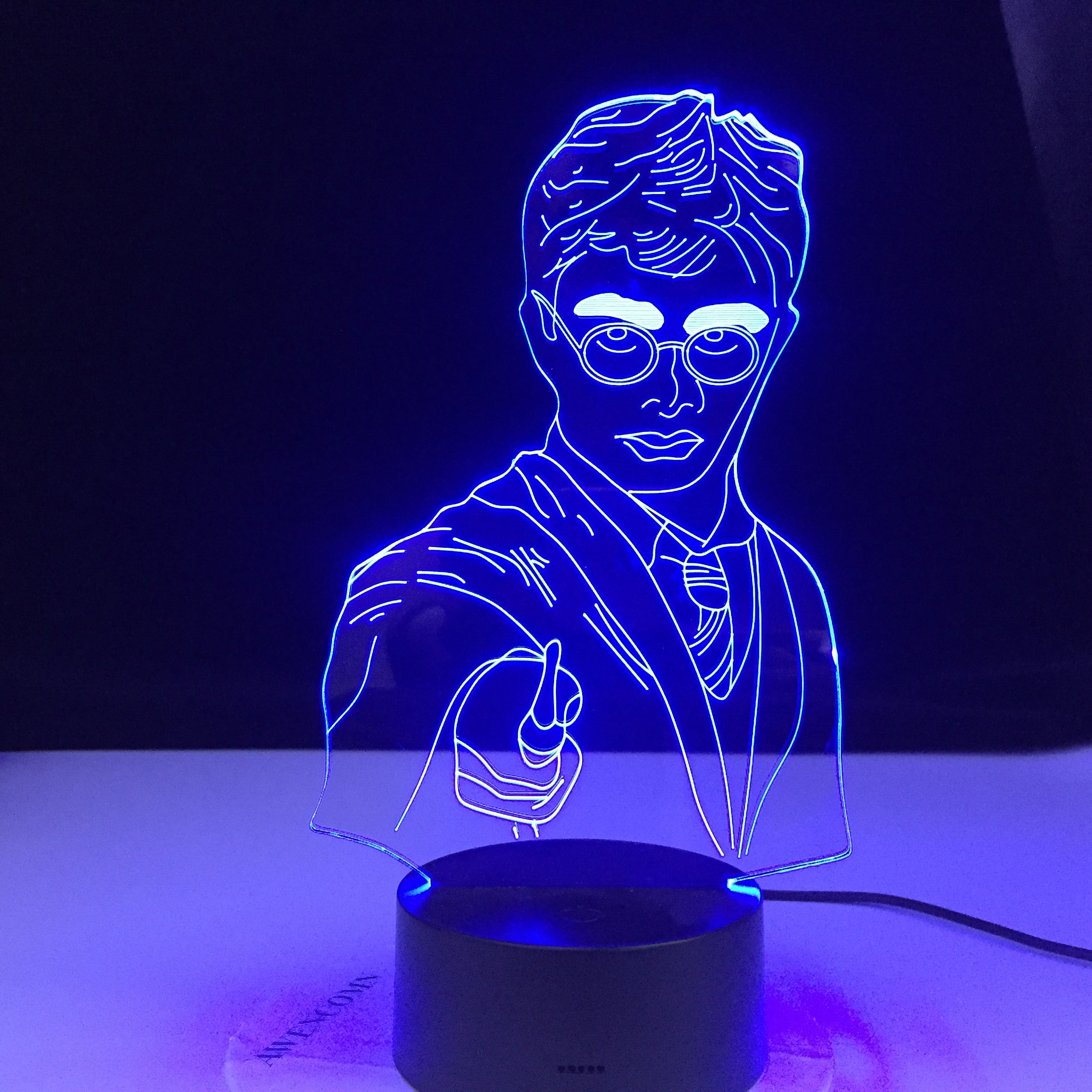 HOGWARTS Magic School Emblem Logo 3D illusion LED Night Light Mood Desk Lamp Home Decor Kids Cool Movie Fans Toy Gift Dropship