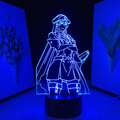 Akame Ga Kill Anime 3D Lamp Esdeath LED Night Light for Birthday Gift Room Decor Nightlight Manga Esdeath Figure Neon Light