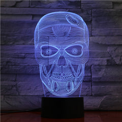Skull 1 - 3D Optical Illusion LED Lamp Hologram