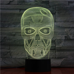Skull 1 - 3D Optical Illusion LED Lamp Hologram