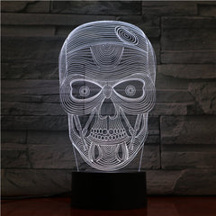 Skull 1 - 3D Optical Illusion LED Lamp Hologram
