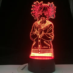 Academia Toga Himiko Figure Led Night Light Gift for Kids Bedroom Decoration Nightlight Bedside Table 3d Lamp Battery My Hero