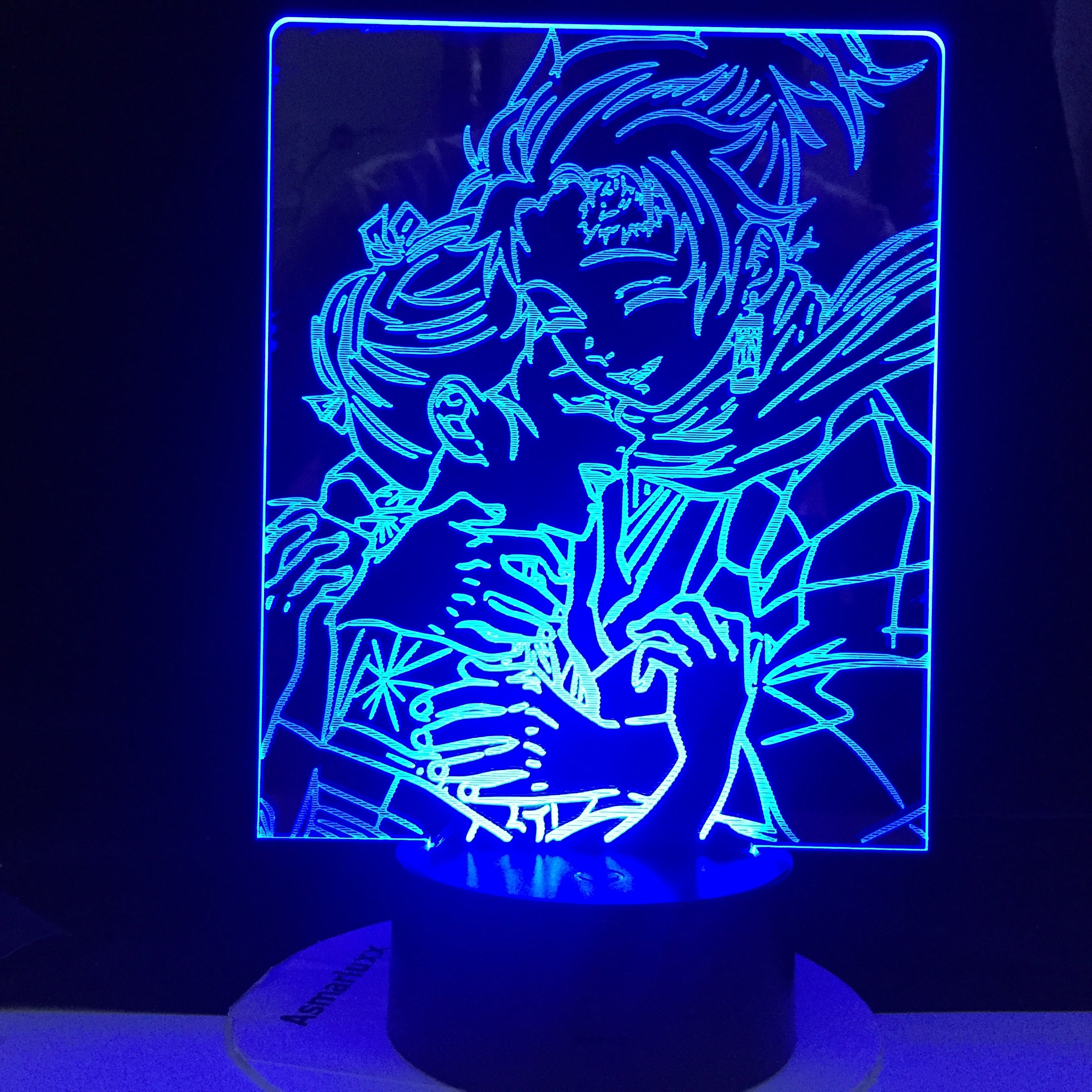 Dropshipping 3D Lamp Love Naruto Akatsuki Bright Base Base Atmosphere Best Gift Battery Powered Usb Led Night Light Lamp