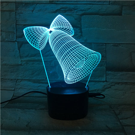 Bell - 3D Optical Illusion LED Lamp Hologram
