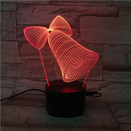 Bell - 3D Optical Illusion LED Lamp Hologram