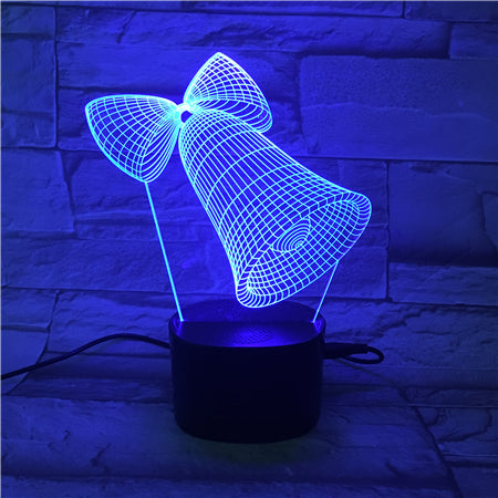 Bell - 3D Optical Illusion LED Lamp Hologram