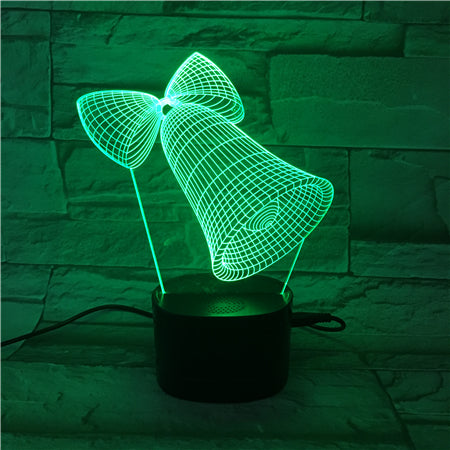 Bell - 3D Optical Illusion LED Lamp Hologram