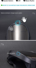 Bluetooth RGB Light Up LED Mask Diy Picture Animation Text Halloween Holiday Carnival Costume Party Game Child Masks Decor Gift